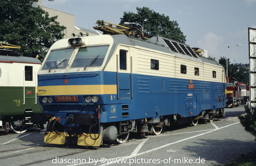 350 011 am 8.7.1989 in Brno (Foto Sammlung Mike Röntsch)