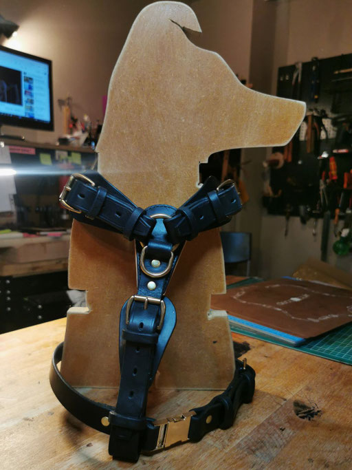 HARNAIS POUR CHIEN EN CUIR 