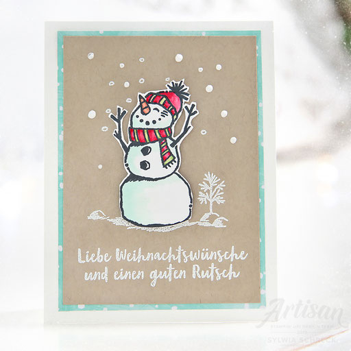 Schneemannkarte