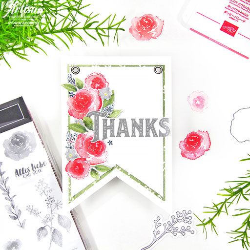 thanks banner-stampin up