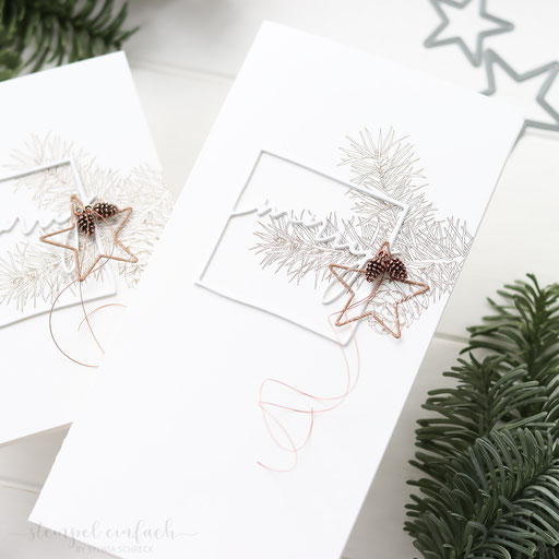 schlichte Weihnachtskarten
