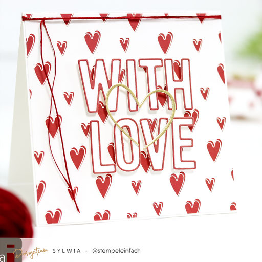 Karte zum Valentinstag