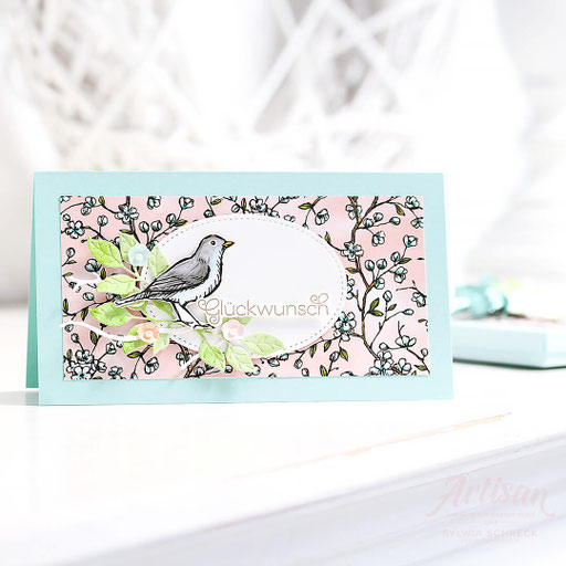 Karte mit Designerpapier 