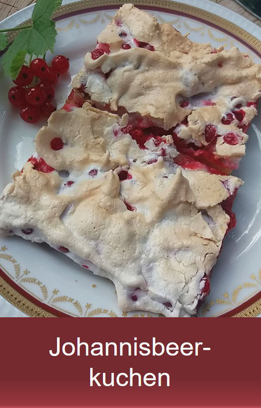 Johannisbeerkuchen mit Baiser