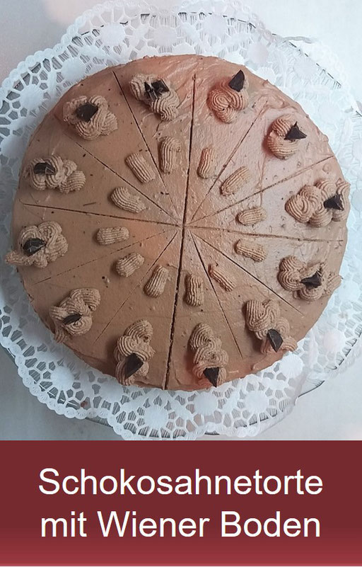 Schokosahnetorte mit Wiener Boden