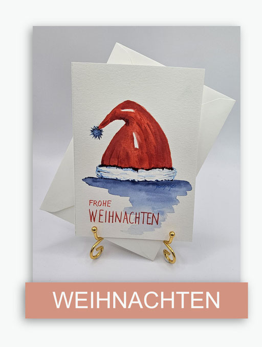 Weihnachtskarten Aquarell