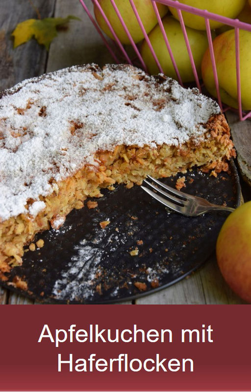 Apfelkuchen mit Haferflocken