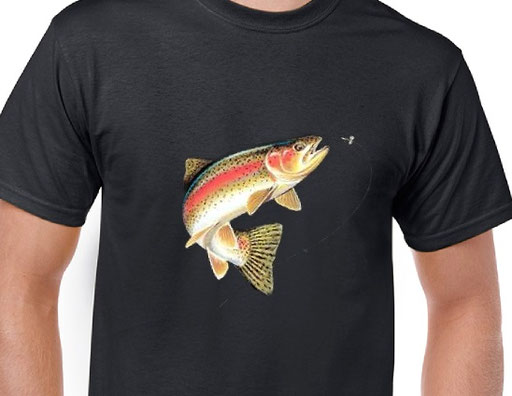 tshirt truite sauvage au teigne
