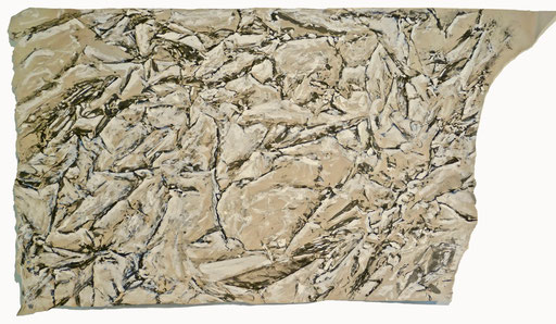 geological structures, 170x97 cm, Mischtechnik auf Papier