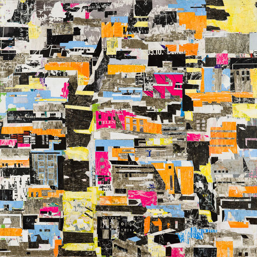 City 07 | 2015 | 120x120cm | Papier auf Holz