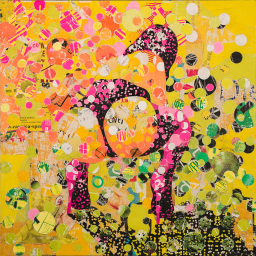 Relation 01 | 2018 | 80x80cm | Papier auf Holz