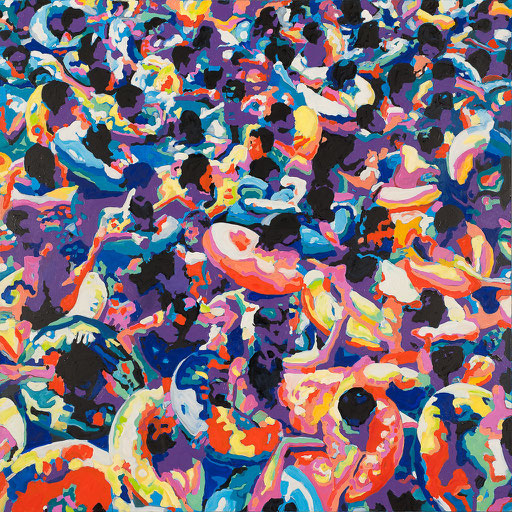 Crowd 13 | 2013 | 140x140cm | Öl auf Leinwand