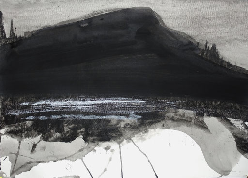 24-013, acrylique/papier aquarelle, 50x70 cm, 2024