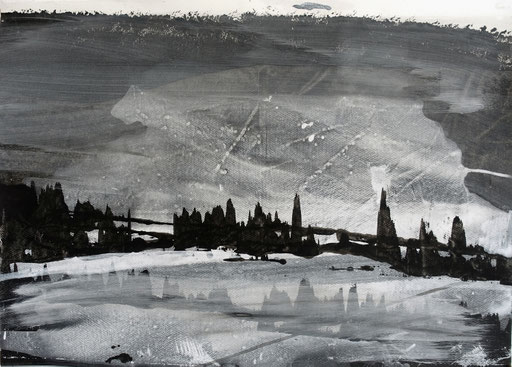 "23-098", 50x70cm, acrylique/papier,  50x70cm,  2023