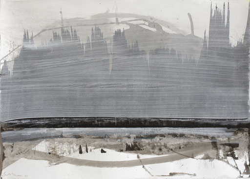24-014, acrylique/papier aquarelle, 50x70 cm, 2024