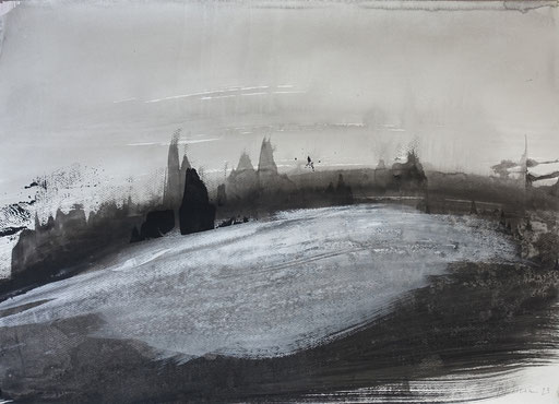 "23-080", 50x70cm, acrylique/papier,  50x70cm,  2023