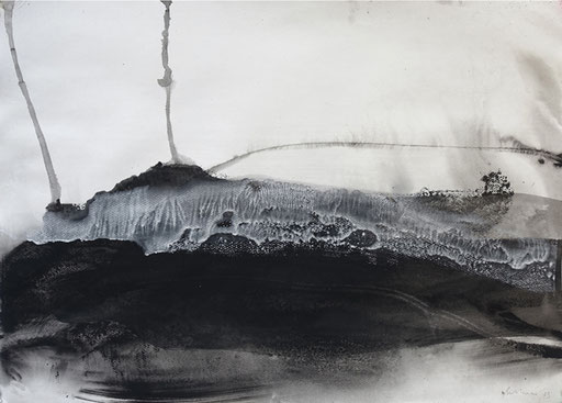 "23-077", 50x70cm, acrylique/papier,  50x70cm,  2023