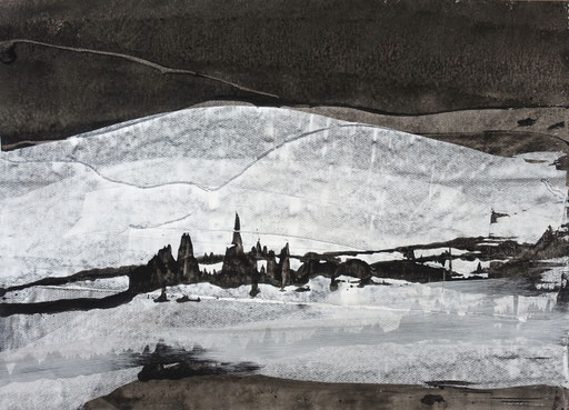 "23-085", 50x70cm, acrylique/papier,  50x70cm,  2023