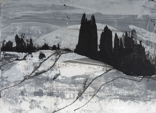 24-015, acrylique/papier aquarelle, 50x70 cm, 2024