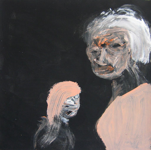 "12-247", 75x75 cm, acrylique sur papier, 2012