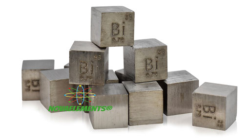 bismuto cubo, bismuto metallo, bismuto metallico, bismuto cubi, bismuto cubo densità, nova elements bismuto, bismuto elemento da collezione