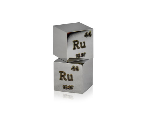 rutenio cubo, rutenio metallo, rutenio metallico, rutenio cubi, rutenio cubo densità, nova elements rutenio, rutenio elemento da collezione