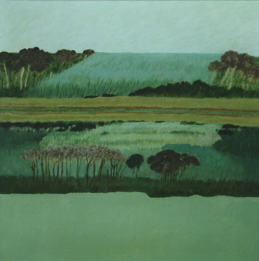 Brigitte Hein  Landschaft  Öl/Lwd., unsigniert, ca. 1985