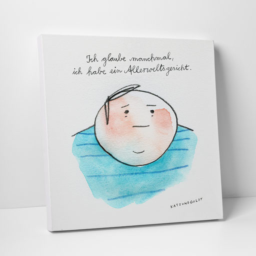 Leinwanddruck "Allerweltsgesicht"