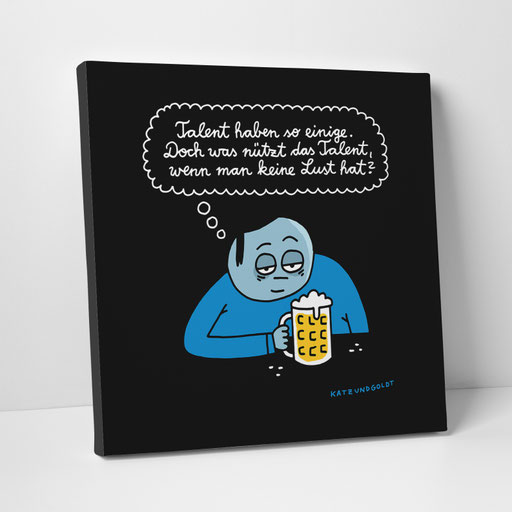 Leinwanddruck "Talent"