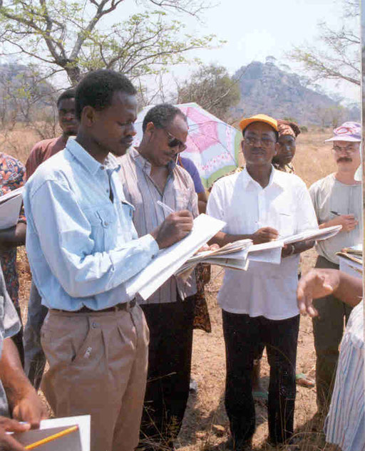 Rural land use planing, field exercises in Ethiopia, 2004