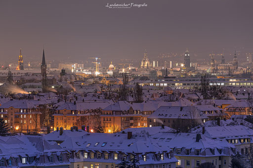 Winterabend in Dresden