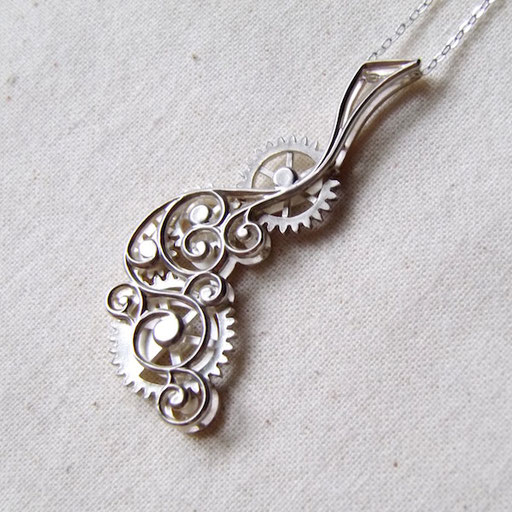 YUJI ISHII　gears&arabesque pendant
