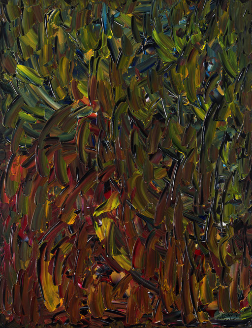 Amazone - Acrylique sur bois 130 cm x 100 cm