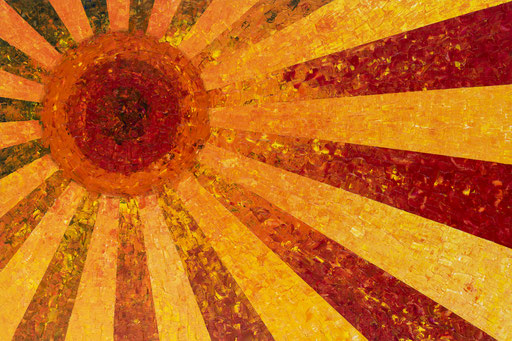 Sol de Iracema - Acrylique sur toile 180 cm x 120 cm