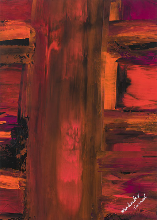 Adila - Acrylique sur toile 84 cm x 60 cm