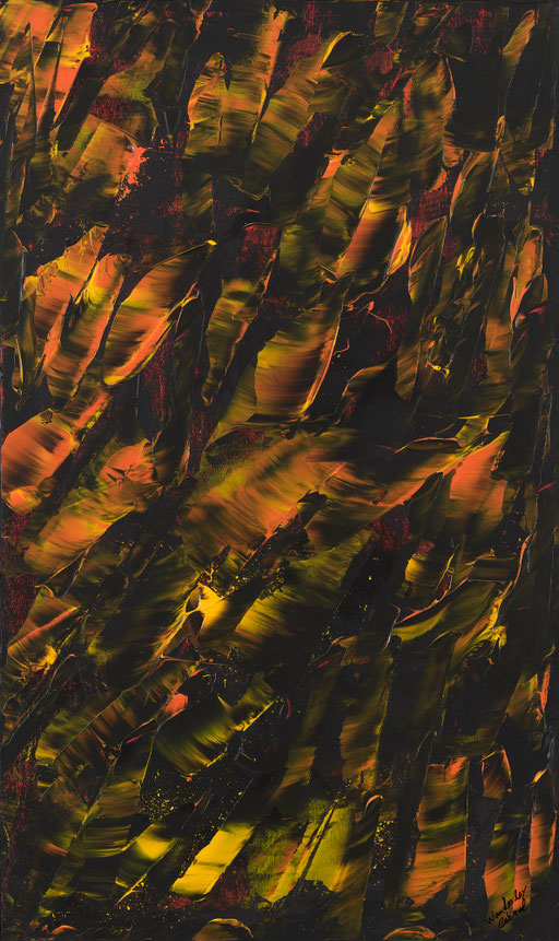 Caatinga - Acrylique sur bois 100 cm x 60 cm
