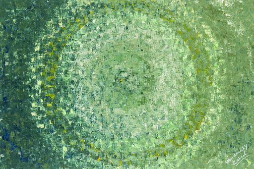 Vert d’eau - Acrylique sur toile 180 cm x 120 cm