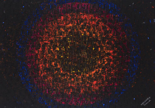 Pôr do sol - Acrylique sur toile 125 cm x 180 cm