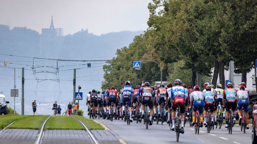 Die Deutschland-Tour 2023 auf dem Weg nach Wilhelmshöhe in Kassel