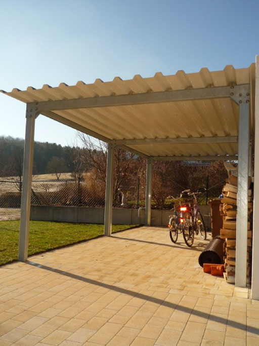 Carport Aus Metall Stahl Individuell Gefertigt