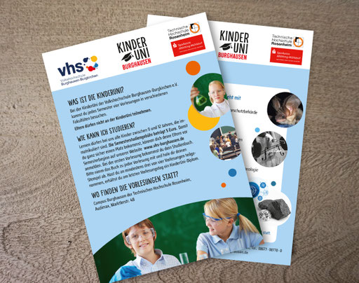 Flyer Kinder Uni Burghausen, 2025/2026