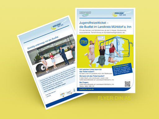 Flyer für das Landratsamt Mühldorf am Inn