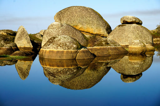 Gelungene Reflexion im Naturpark Los Barruecos