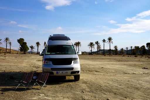 neuer Stellplatz weiter unten unmittelbar vor dem Dothraki Dorf