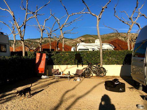 chillen auf dem unkomplizierten Campingplatz im Park