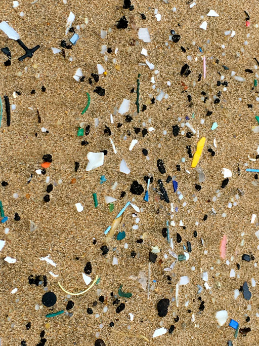 Unmengen von Mikroplastik an diesen wunderschönen Stränden