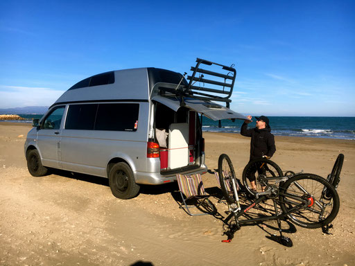 Zeit für und auf den Bikes...ebenfalls Ebre Delta
