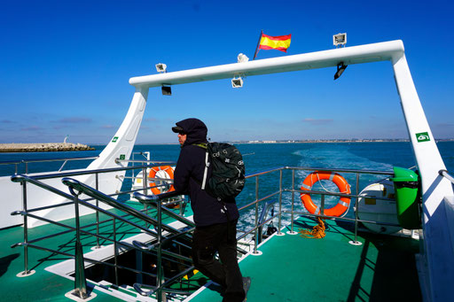 Auf der Fähre nach Cadiz