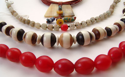 Auswahl afrikanische Perlen