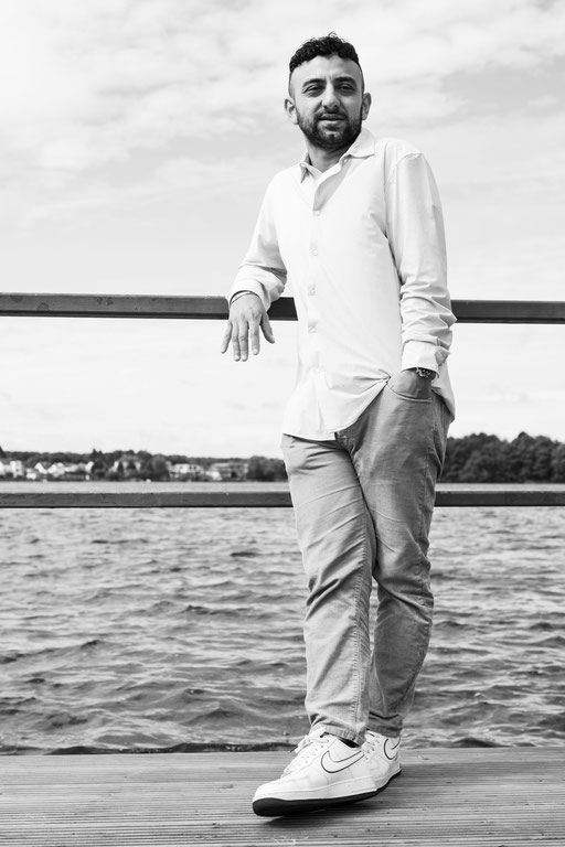 Irfan beim "Gesichter des Lebens" Shooting